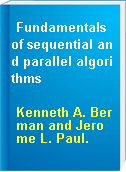 Fundamentals of sequential and parallel algorithms