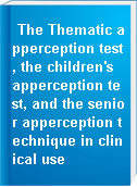 The Thematic apperception test, the children