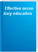 Effective secondary education