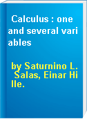 Calculus : one and several variables