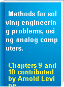 Methods for solving engineering problems, using analog computers.