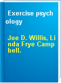 Exercise psychology