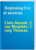 Beginning Excel services