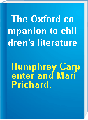 The Oxford companion to children