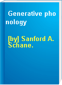 Generative phonology