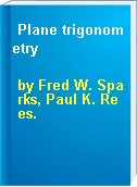 Plane trigonometry