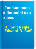 Fundamentals differential equations