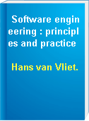 Software engineering : principles and practice