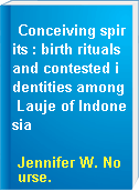 Conceiving spirits : birth rituals and contested identities among Lauje of Indonesia