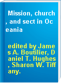 Mission, church, and sect in Oceania