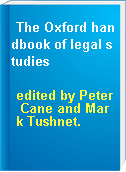 The Oxford handbook of legal studies