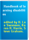 Handbook of learning disabilities