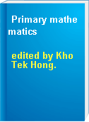 Primary mathematics