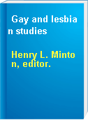 Gay and lesbian studies